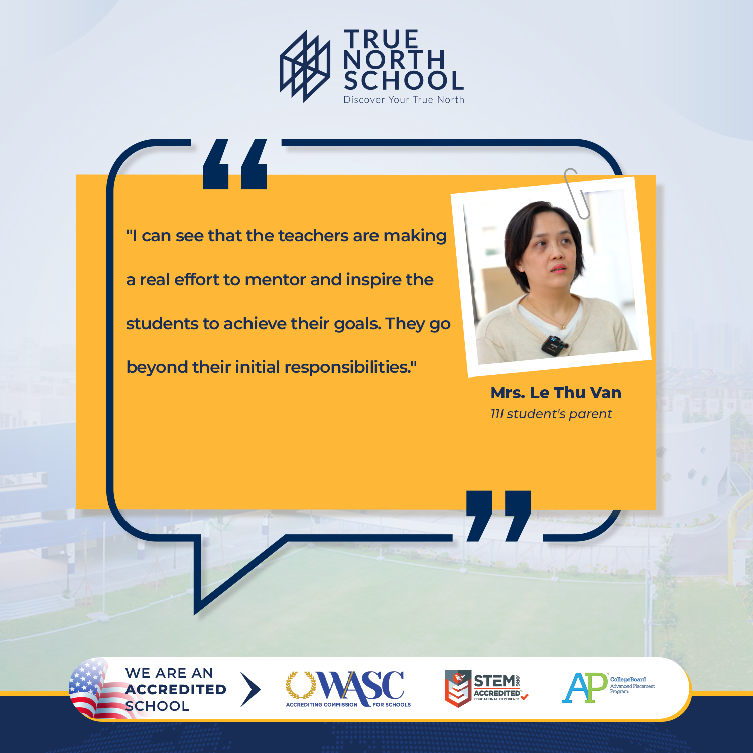 Mrs. Thu Van - Luu Tien Minh Nghia's mother, reflect on why she chose TNIS